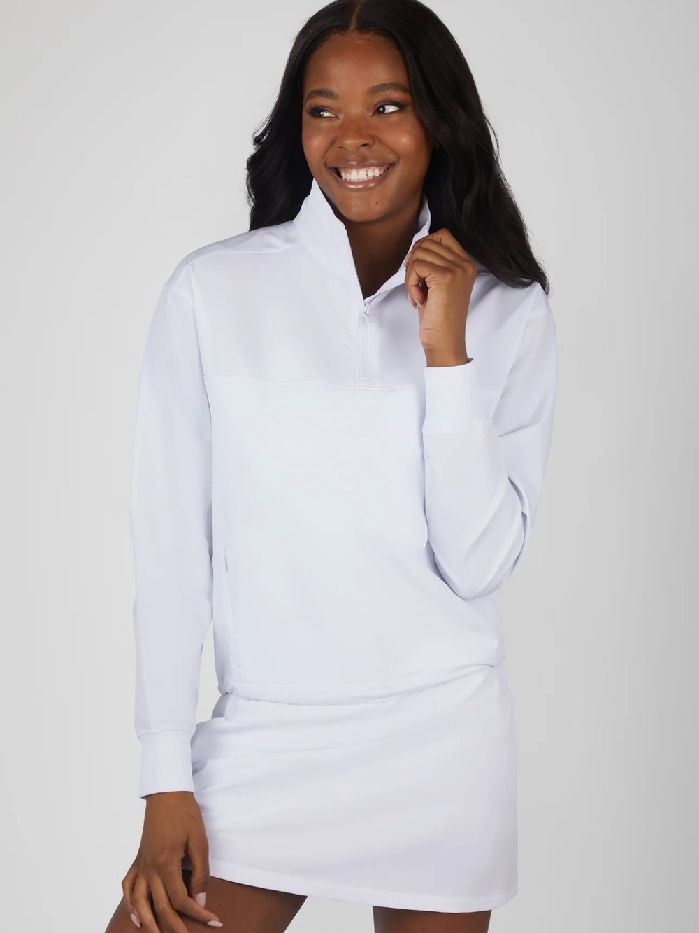 Yogalicious Citylite Hailey Half Zip Cinched Cropped Jacket
